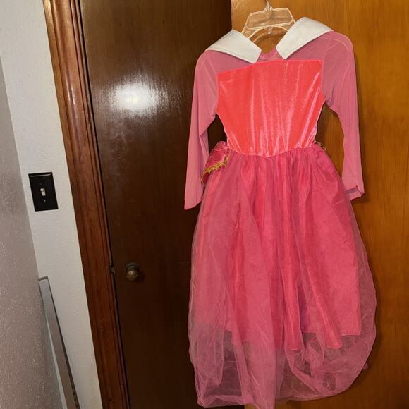 NNJXD Halloween Girl Pink PRINCESS DRESS Party Costume Fancy Dress 150 Size 12 - Picture 8 of 8